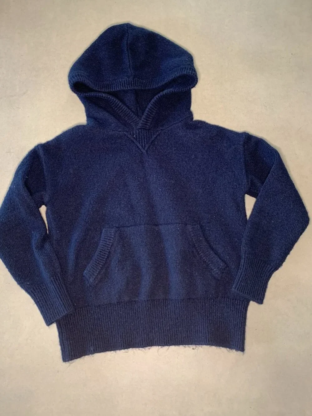 Gap Kids Navy Soft Knit Hooded Sweater XS
